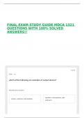 FINAL EXAM STUDY GUIDE MDCA 1321 QUESTIONS WITH 100&percnt; SOLVED ANSWERS&excl;&excl;