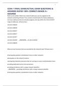CCNA 1 FINAL EXAM&sol;ACTUAL EXAM QUESTIONS & ANSWERS RATED 100&percnt; CORRECT&sol;GRADE A&plus; ASSURED