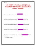 UTA FAMILY 3 Final Exam 2025&vert; Actual Exam With 100&percnt; Verified Questions And Correct Solutions