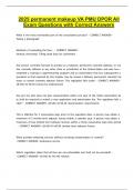 2025 permanent makeup VA PMU DPOR All Exam Questions with Correct Answers