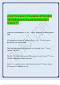 ADEX OSCE Exam 2 Questions With 100- Verified Answers Latest Versions 2025 Graded A&plus;