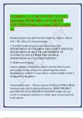 FLORIDA LAW DENTISTRY EXAM 3 Questions WITH 100- ACCURATE SOLUTIONS latest Versions 2025