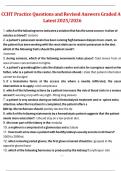 CCHT Practice Questions and Revised Answers Graded A&plus; &vert; Latest 2025&sol;2026 Exam Review