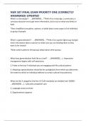 NUR 507 FINAL EXAM PRIORITY ONE &lpar;CORRECTLY ANSWERED&rpar; UPDATED