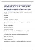 NURS 5220 ADVANCED HEALTH ASSESSMENT EXAM 3 NEWEST 2025 ACTUAL EXAM &vert; COMPLETE REAL EXAM QUESTIONS AND CORRECT DETAILED ANSWERS &lpar;VERIFIED ANSWERS&rpar; ALREADY GRADED A&plus;&vert;&vert; BRAND NEW&excl;&excl;