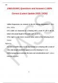 2365 EXAM &vert; Questions and Answers &vert; 100&percnt; Correct &lpar;Latest Update 2025 &sol; 2026&rpar;