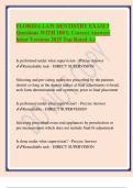 FLORIDA LAW DENTISTRY EXAM 3 Questions WITH 100- Correct Answers latest Versions 2025 Top Rated