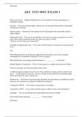 AEC 3133 MSU EXAM 1