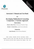 Test Bank and solution manual for Developing Multicultural Counseling Competence A Systems Approach&comma; 3rd Edition by Danica G&period; Hays&comma; Bradley T&period; Erford&comma; All chapters