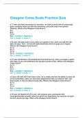 Glasgow Coma Scale Practice Quiz Questions &plus; Answers Graded A&plus;