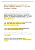 RELIAS OPERATING ROOM RN A V2 QUESTIONS AND ANSWERS LATEST 2025-2026 EXAM UPDATE