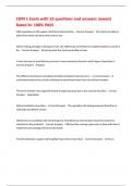 CDM 1 Exam with 52 questions and answers newest Rated A&plus; 100&percnt; PASS