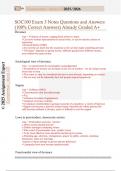 SOC100 Ultimate Exam Pack &ndash; All A&plus; Graded Tests&comma; Chapter Breakdowns & Final Review &lpar;100&percnt; Verified&rpar;