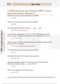 TAMIS Questions and Answers &lpar;100&percnt; Correct  Answers&rpar; Already Graded A&plus;