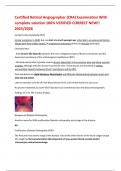 Certified Retinal Angiographer &lpar;CRA&rpar; Examination With complete solution 100&percnt; VERIFIED CORRECT NEW&excl;&excl; 2025&sol;2026 
