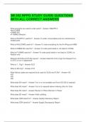 3M 302 RPPO STUDY GUIDE QUESTIONS WITH ALL CORRECT ANSWERS 