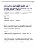 NR 511 CEA EXAM NEWEST 2025 ACTUAL EXAM&vert; COMPLETE 150 REAL EXAM QUESTIONS AND CORRECT DETAILED ANSWERS &lpar;VERIFIED ANSWERS&rpar; ALREADY GRADED A&plus;&vert;&vert; NEW&excl;&excl;