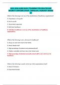 2025-2026 IAHSS BASIC TRAINING FOR HEALTHCARE SECURITY OFFICERS EXAM &vert;200Qs&As&vert;ALREADY GRADE A&plus;