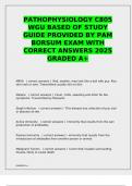 PATHOPHYSIOLOGY C805 WGU BASED OF STUDY GUIDE PROVIDED BY PAM BORSUM EXAM WITH CORRECT ANSWERS 2025 GRADED A&plus;