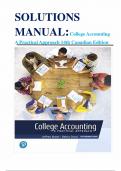 Solutions Manual for College Accounting A Practical Approach 14th Canadian Edition by Jeffrey Slater&comma; Debra Good