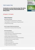 Test Bank for Introduction to Clinical Pharmacology &lpar;10th Edition by Constance Visovsky&comma; Cheryl Zambroski & Shirley Hosler&rpar; &vert; All Chapters 1&ndash;20 &vert; Complete Exam Prep