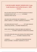 F-60 FIRE GUARD  NEWEST VERSION 2025  Study Guide Questions and Verified Answers &vert; 100&percnt; Correct&period;