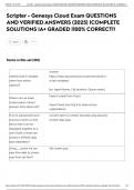 Scripter - Genesys Cloud Exam QUESTIONS AND VERIFIED ANSWERS &lpar;2025&rpar; &vert;COMPLETE SOLUTIONS &vert;A&plus; GRADED &vert;100&percnt; CORRECT&excl;&excl;