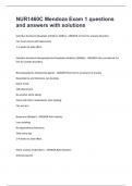 NUR1460C Mendoza Exam 1 questions and answers with solutions&period;