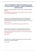 NR 224 FUNDAMENTALS FINAL EXAM REVIEW 2025&vert;REAL 239 Qs&As&vert;ALREADY GRADED A&plus;&vert;NR224 FUNDAMENTALS EXAM 2025-2026