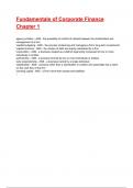 Fundamentals of Corporate Finance Chapter 1 Test Bank Exam 2025&sol;2026 Questions With Verified Solutions&period;