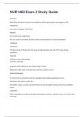 NUR1460 Exam 2 Study Guide questions and answers with solutions