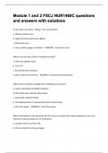 NURS 14060 EXAMS PACKAGE DEAL QUESTIONS AND ANSWERS WITH VERIFIED SOLUTIONS UPDATED