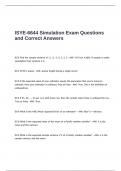 ISYE-6644 Simulation Exam Questions and Correct Answers 