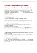 F-80 Exam Questions with 100&percnt; Answers