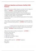 CATA Exam Questions and Answers &lpar;Verified 100&percnt;  Answers&rpar;