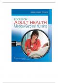 Focus on Adult Health Medical Surgical Nursing 2nd Edition Honan Test Bank Complete 