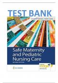 Safe Maternity and Pediatric Nursing Care &lpar;2nd Edition&rpar; &ndash; Linnard-Palmer &ndash; Complete Test Bank with Answers
