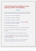 CADC Final Exam Latest &lpar;3 Different Versions&rpar;  Questions And 100&percnt; Verified Solutions