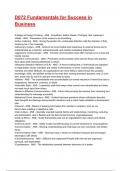 D072 Fundamentals for Success in Business Test Bank Exam 2025&sol;2026 Questions With Completed & Verified Solutions&period;