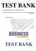 Foundations of Business &lpar;7th Edition&rpar; &ndash; William M&period; Pride &ndash; Complete Test Bank with Questions and Answers
