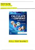 Test Bank For Calculate with Confidence 8th Edition by Deborah C&period; Morris&vert;&vert;ISBN NO&colon;10&comma;0323696953&vert;&vert;ISBN NO&colon;13&comma;978-0323696951&vert;&vert;All Chapters Covered&vert;&vert;A&plus;&comma; Guide&period;