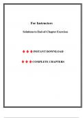 Instructor's Manual for Introduction to Econometrics&comma; 3rd edition James H&period; Stock&comma; All Chapters Included