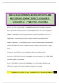 NVCC RAD 105 FINAL EXAM REVIEW&vert; ALL QUESTIONS AND CORRECT ANSWERS &vert; GRADED A&plus; &vert; VERIFIED ANSWERS