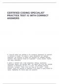 Certified Coding Specialist Practice Test -1 with correct answers