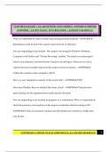 SANS 500 EXAM 2025 &vert; ALL QUESTIONS AND CORRECT ANSWERS &lpar;VERIFIED ANSWERS&rpar; &vert; LATEST EXAM &vert; JUST RELEASED &vert; ALREADY GRADED A&plus;