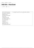 NUR 504 - Final Exam COMPLETE ACTUAL EXAM QUESTIONS AND VERIFIED CORRECT ANSWERS&period;