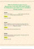 BIOD 351&sol; BIOD351 Module 6 Exam 6&colon; Pharmacology &vert; Latest 2025&sol; 2026 Update &vert; 100 OUT OF 100 &vert;Questions and Verified Answers &vert; GRADED A &ndash; Portage Learning&period;