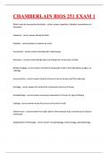 CHAMBERLAIN BIOS 251 EXAM 1