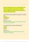 BIOD 121 Module 6 Exam 6&mdash; Microbiology exam  &lpar;2025&rpar; comprehensive questions and verified  answers &lpar;detailed & elaborated&rpar; with Rationales  ACTUAL EXAM 2025 TEST&excl;&excl;