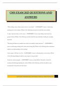 CMS EXAM 2025 QUESTIONS AND ANSWERS